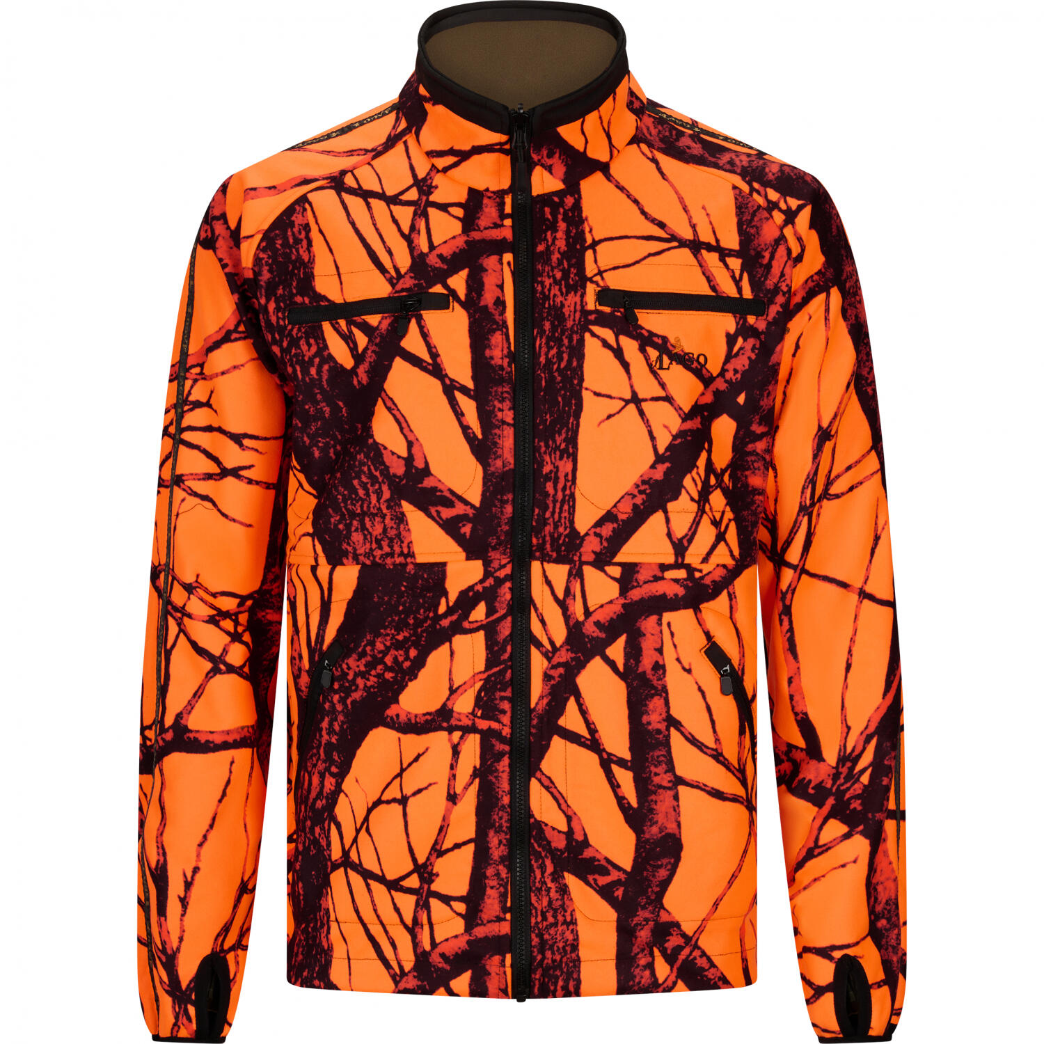 il Lago Prestige Wendejacke Asko Herren (Oliv/Orange Camouflage) Größe L 2/5