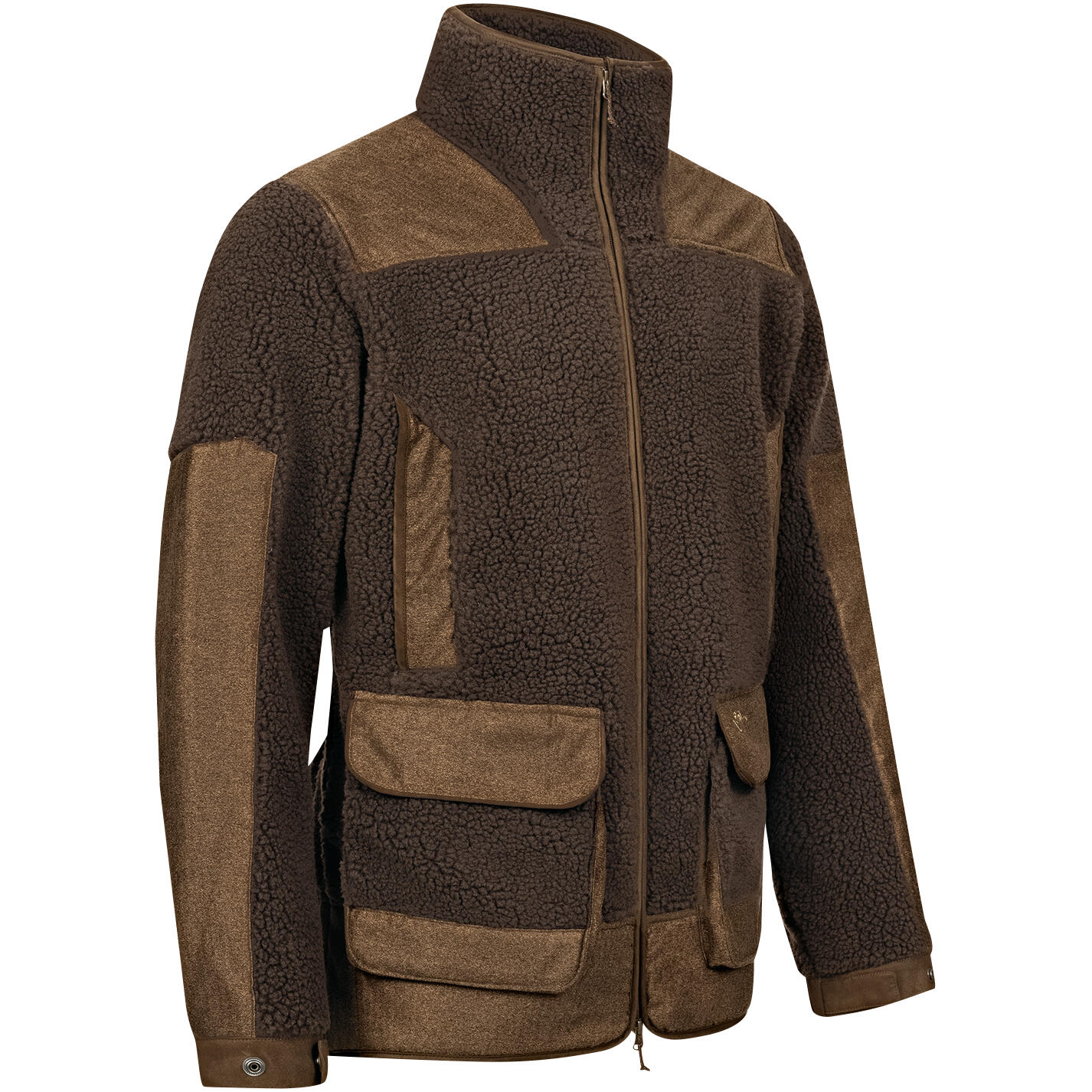 Blaser Sherpa Fleece Jacke Herren (Dunkelbraun) Größe M 2/4