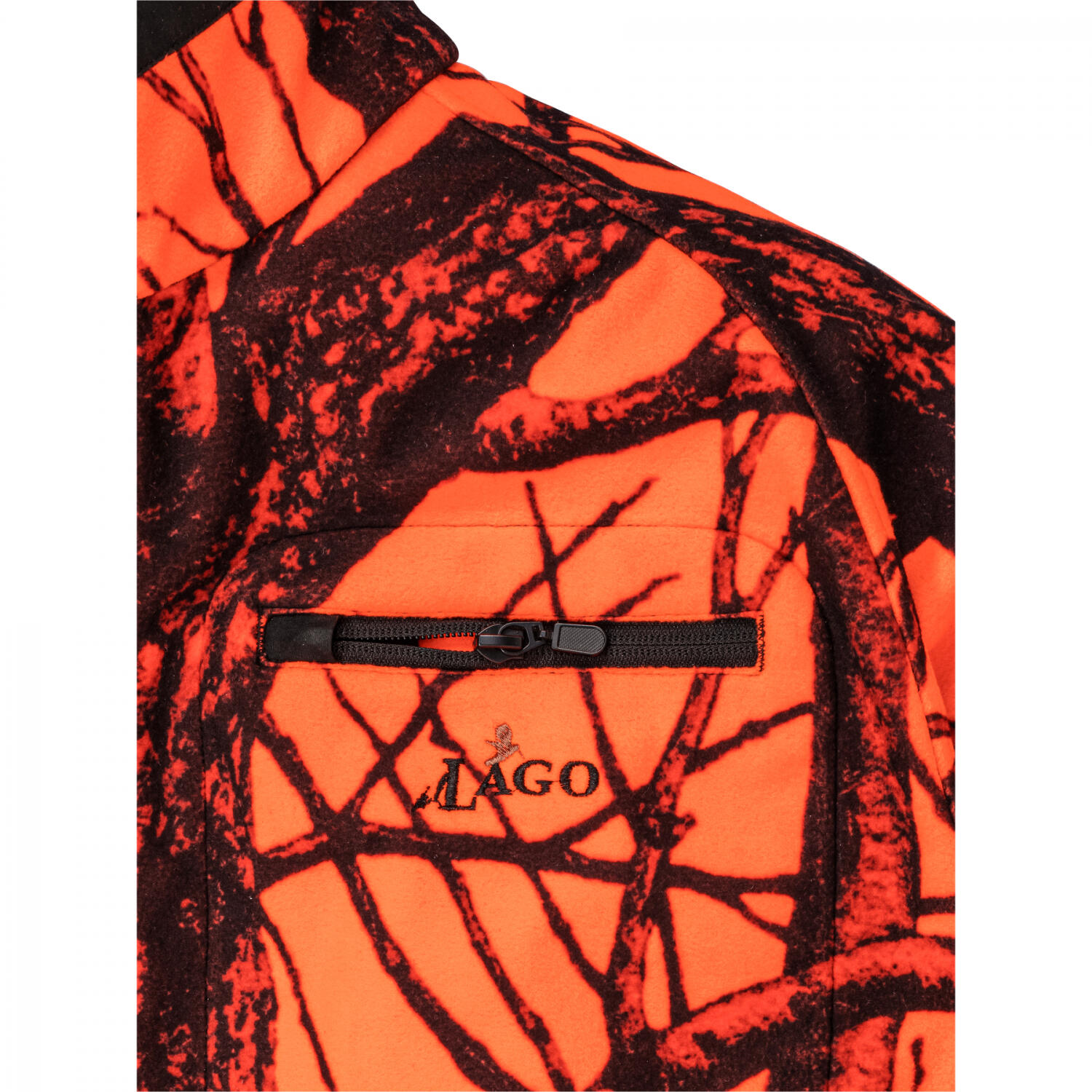 il Lago Prestige Wendejacke Asko Herren (Oliv/Orange Camouflage) Größe L 4/5