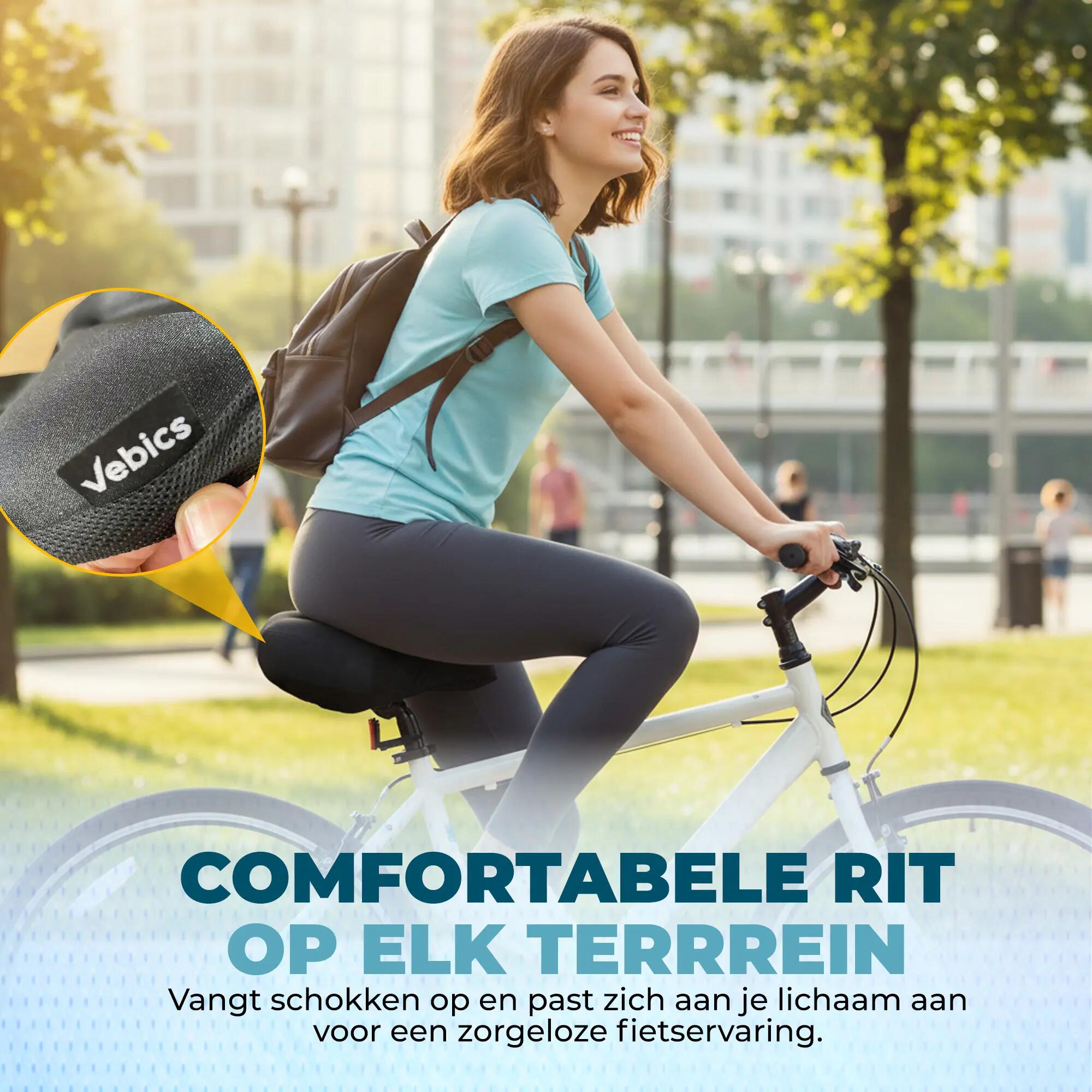 Housse de selle Vebics 3D Gel XL - Très grande - Universelle 6/7