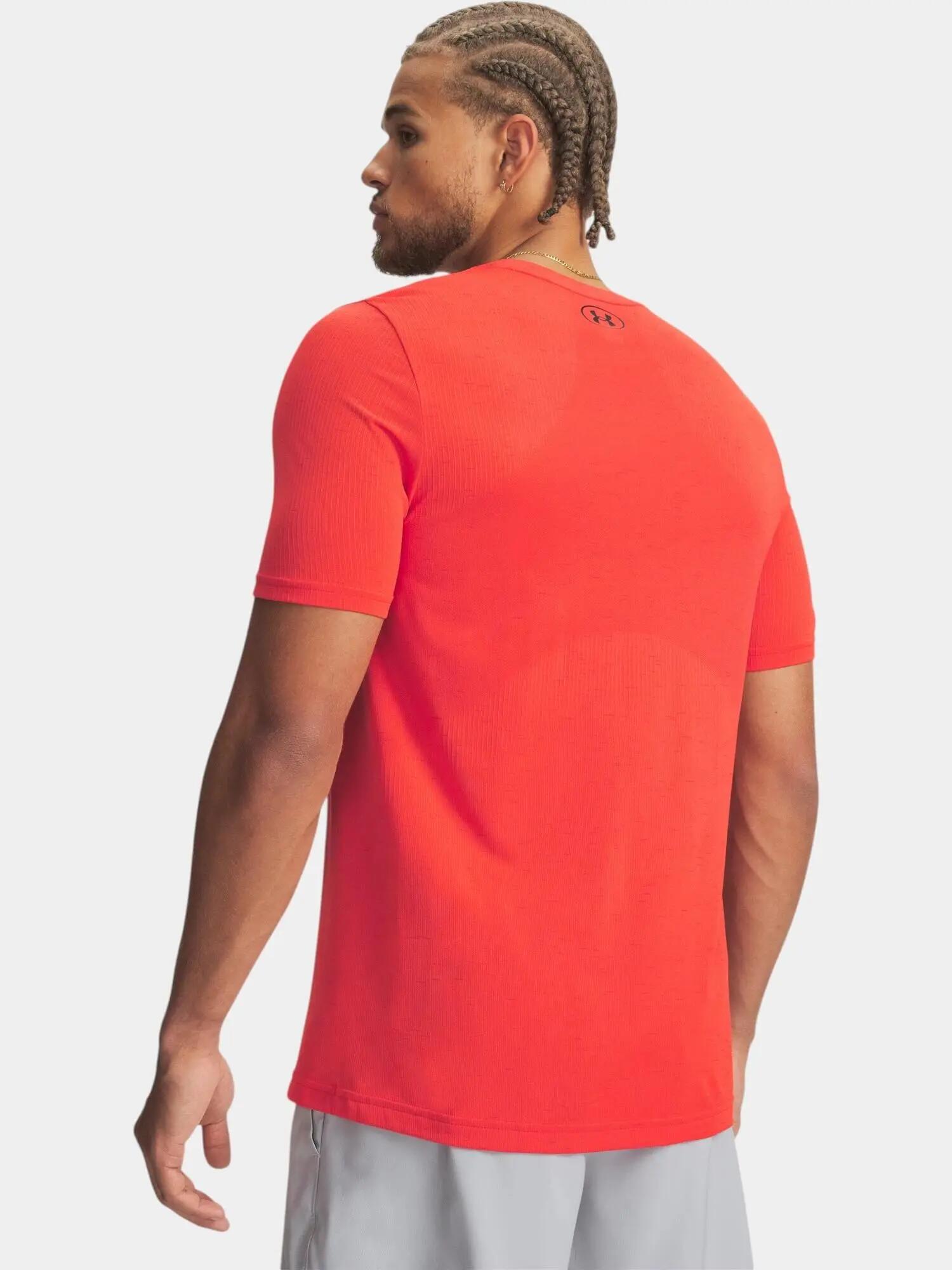 Koszulka treningowa męska Under Armour Vanish Seamless venom red/black 2/4
