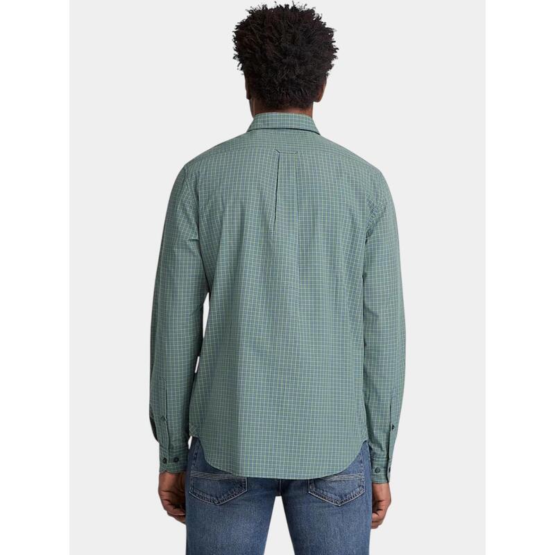 Camasa cu maneci lungi Micro Plaid Poplin Shirt barbati