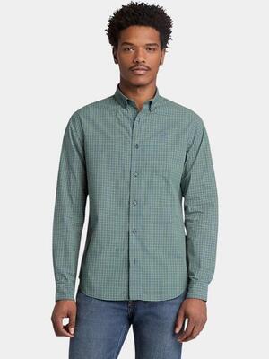 Camicia Uomo Micro Plaid Poplin