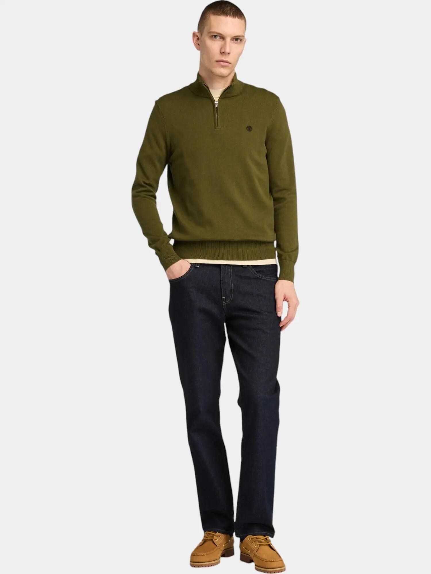 Trui Heren Cotton YD 1/4 Zip 3/6