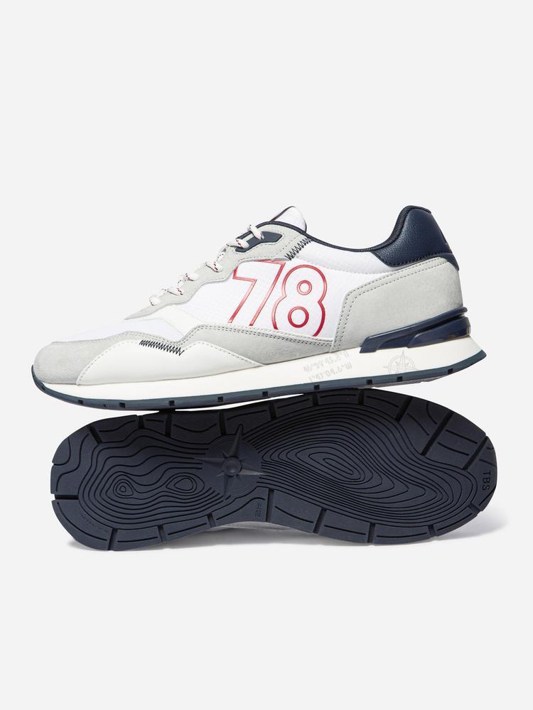 Chaussures de running Homme - DJONBOT Blanc / Navy 3/5