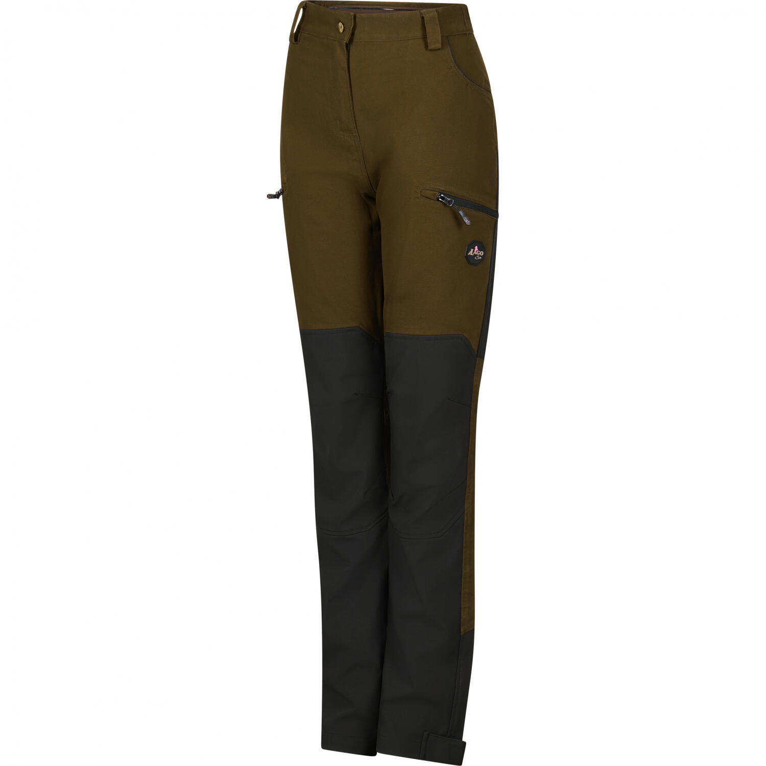 il Lago Sie Outdoorhose Freya Damen (Oliv/Schwarz) Größe 42 2/4