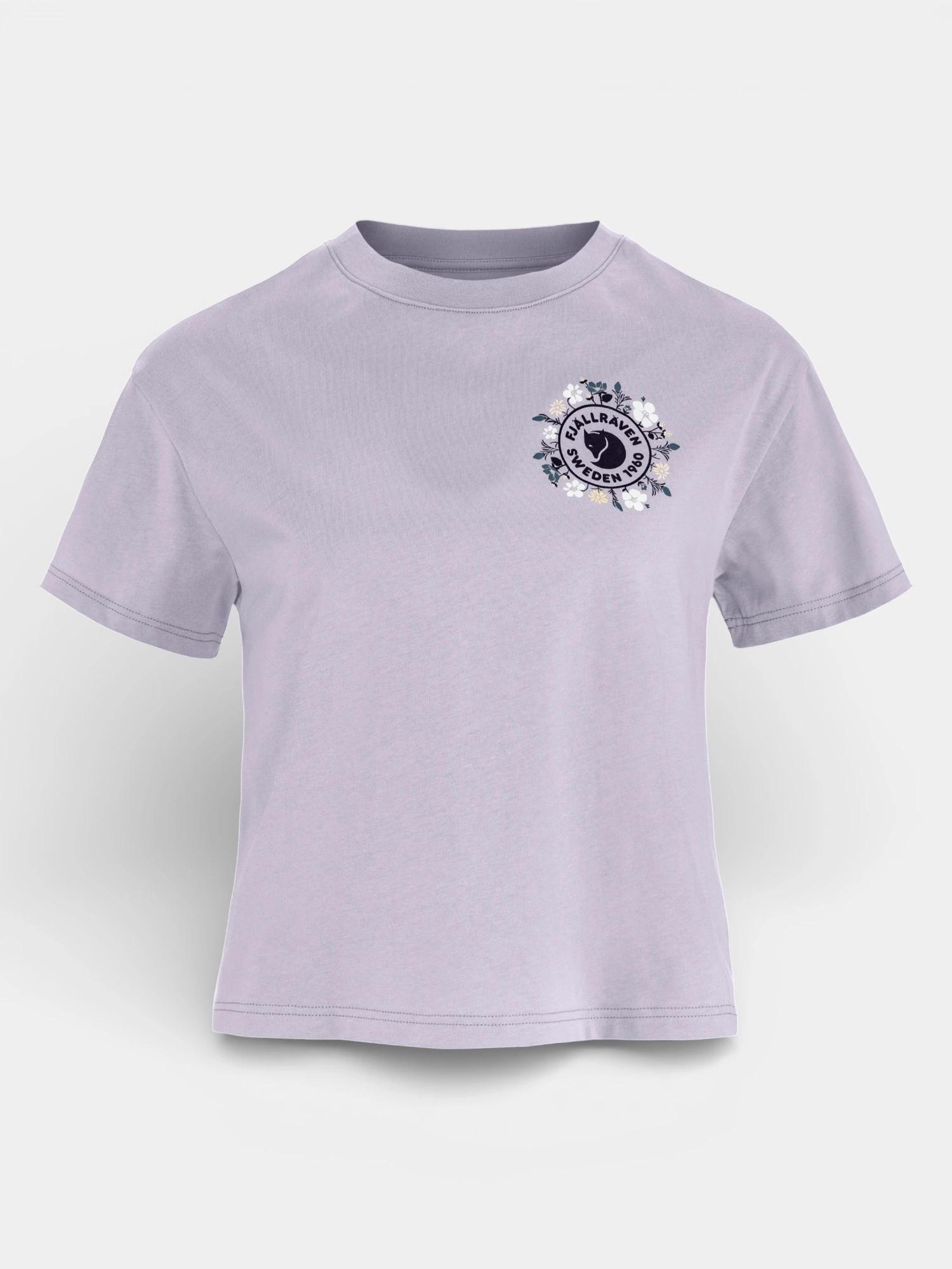 Tricou cu maneci scurte Fjällblomster Logo T-shirt W
