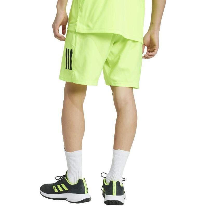 Calções Adidas Club 3 Stripes Lucid Limon Negro 5/5