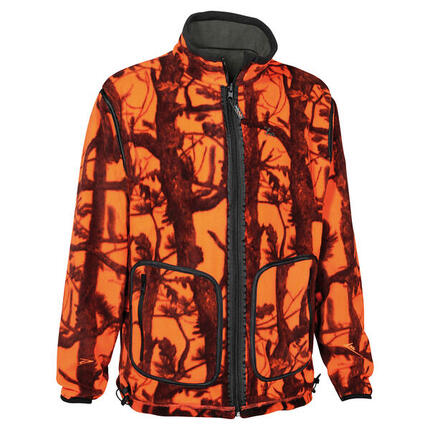 ProHunt Wendbare Fleecejacke Herren (GhostCamo Blaze) Größe XXXL