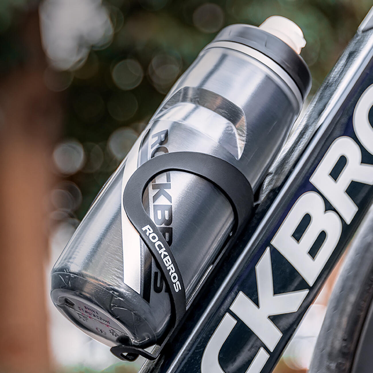 Rockbros thermische Fahrrad-Trinkflasche 620 ml 4/7