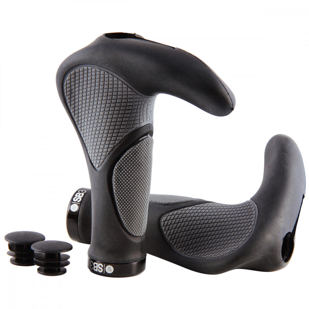 SB3 Horn Ergonomic Handles, Black/Gray