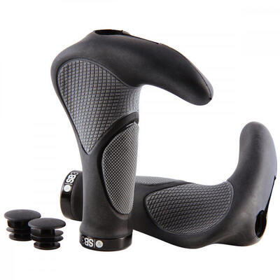 Maniglie ergonomiche SB3 Horn nero/grigio