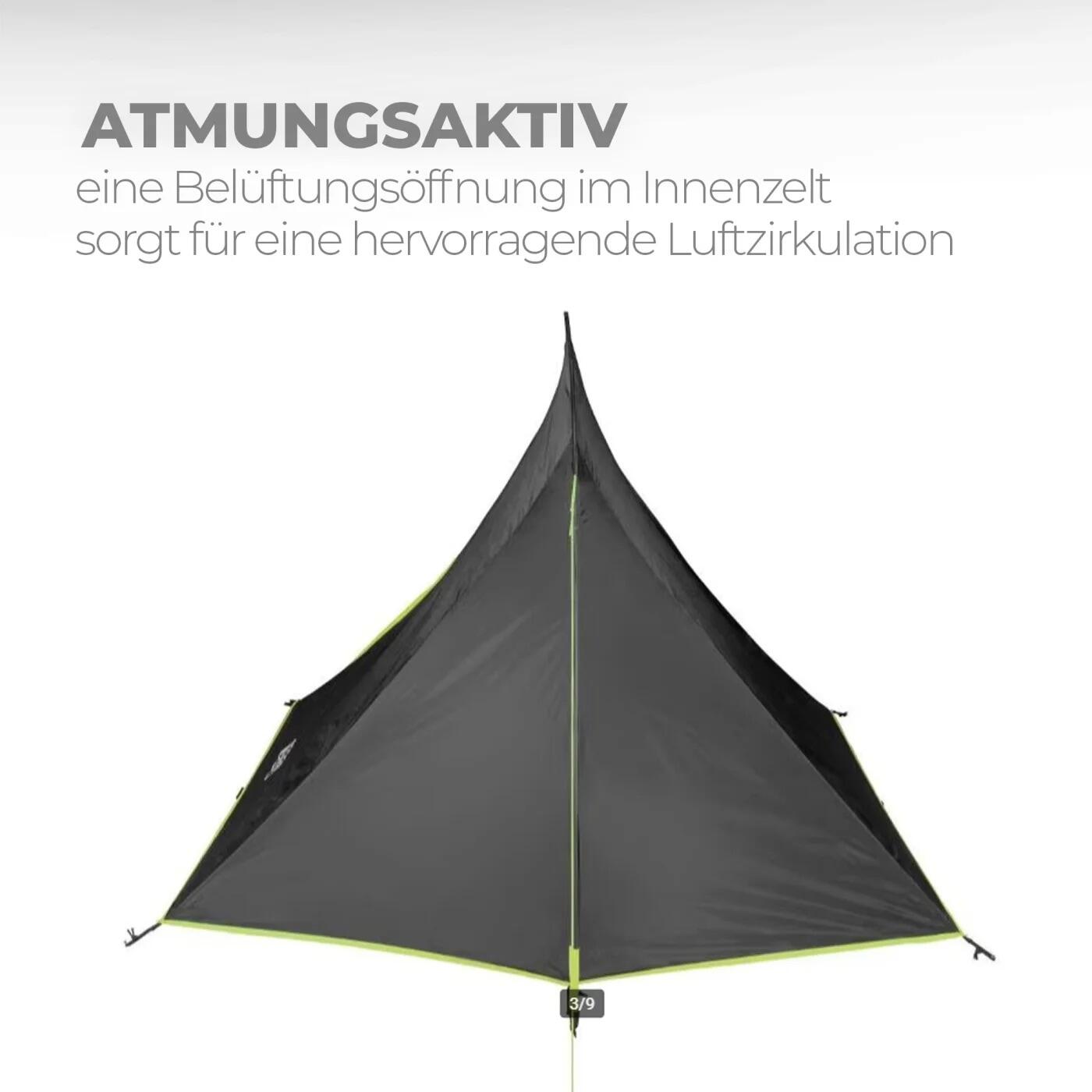 2 Personen Biker Zelt Abgedunkelter Schlafraum 3000 mm Wassersäule Camping Zelt 2/6