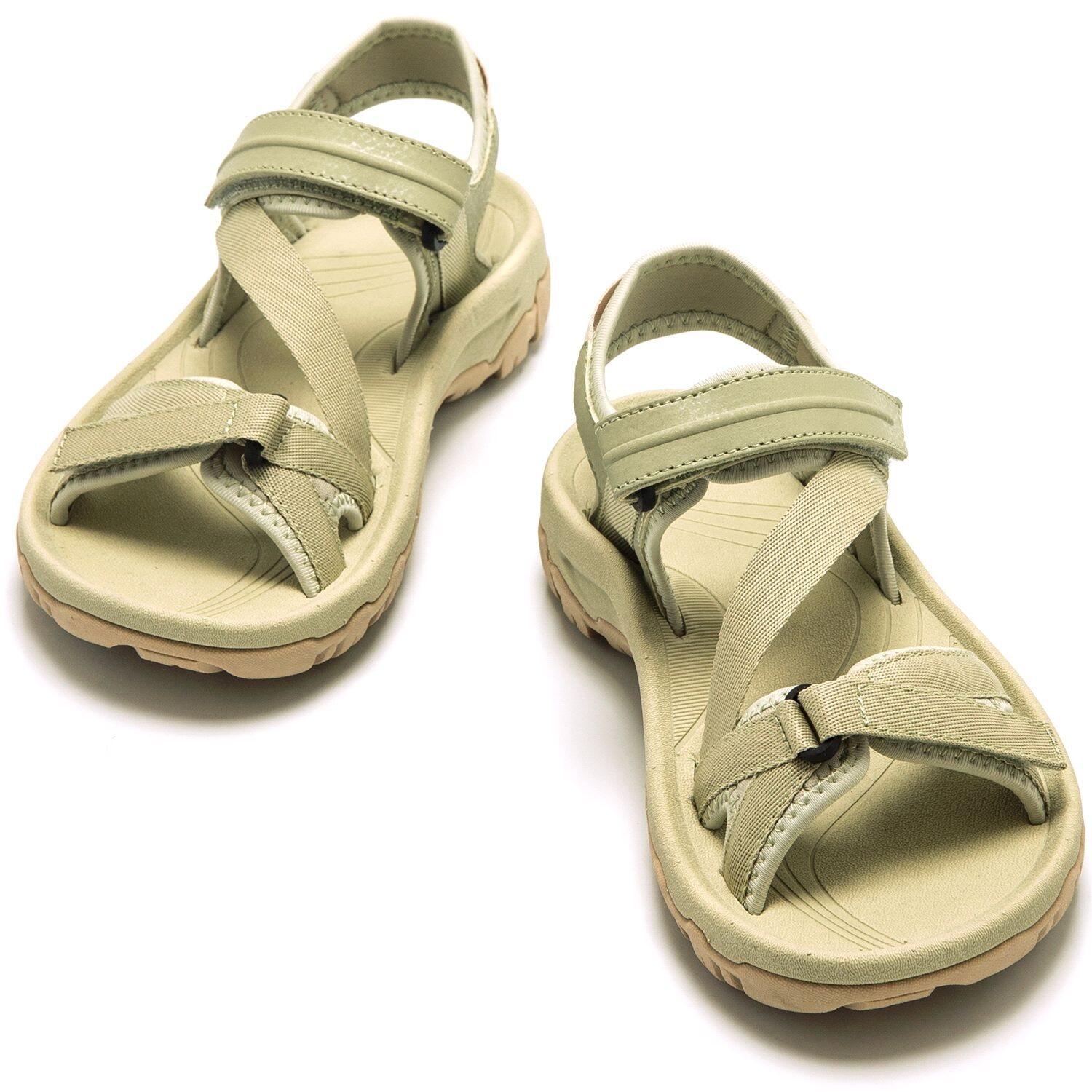 Flache Sandalen damen MTNG TIFON grun 4/6