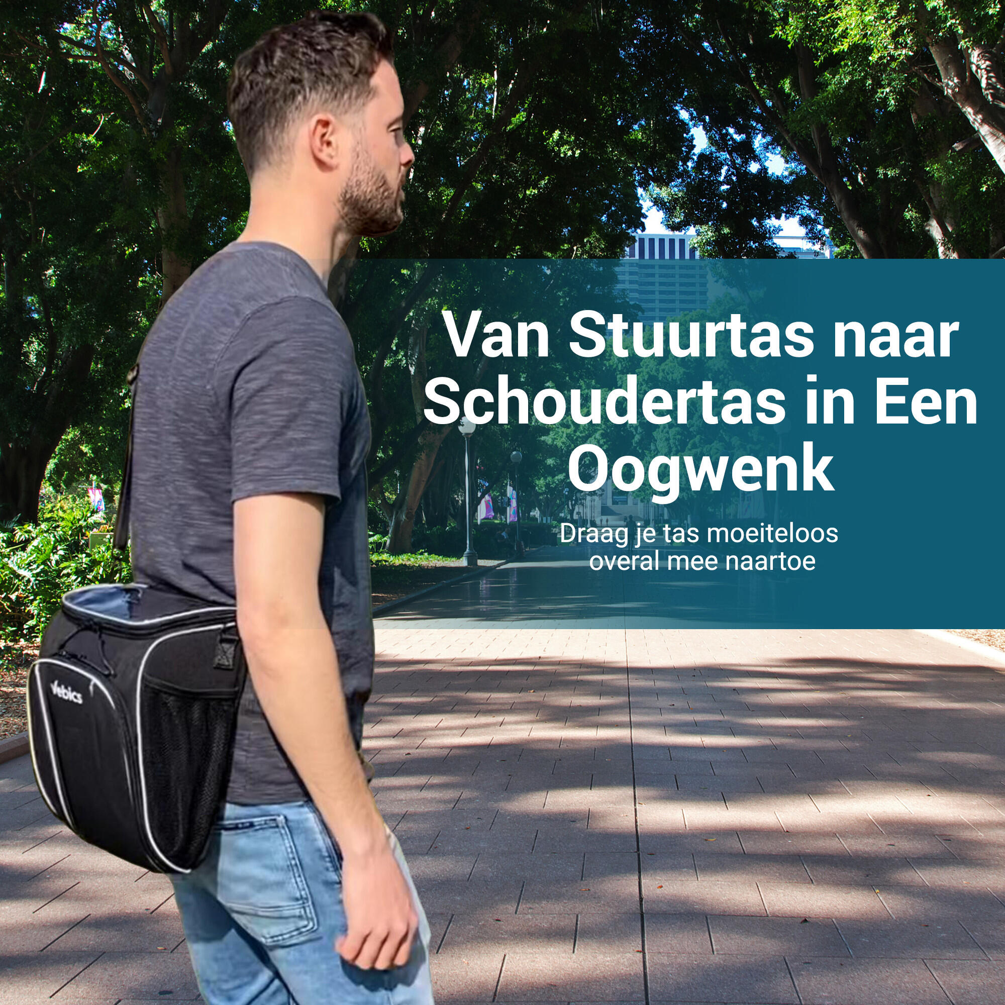 Vebics® Stuurtas Fiets Afneembaar - 100% Waterbestendig 7/7