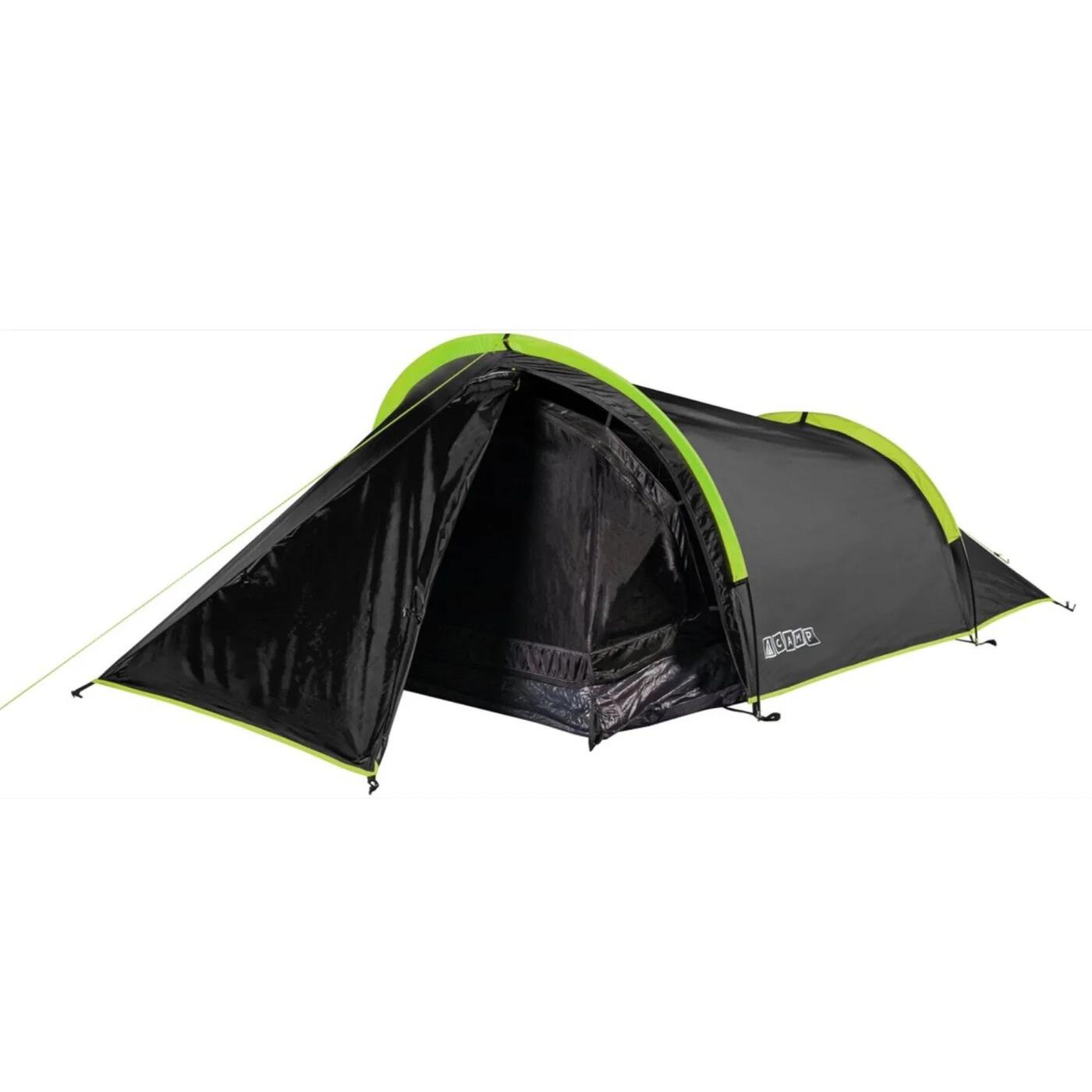 2 Personen Tunnelzelt Biker Backpacker Dunkele Schafkabine 3000 mm Wassersäule 2/6