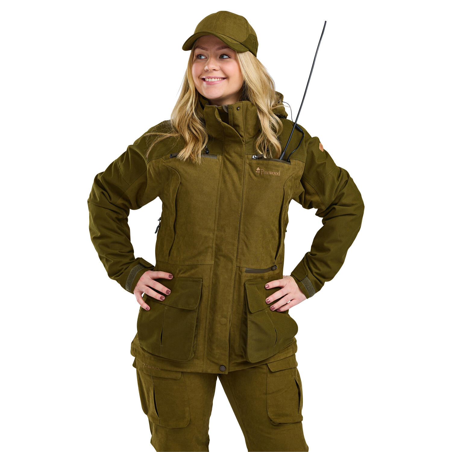 Pinewood Furudal Expert 2L Hunting Jacket Damen (Olive Green) Größe L 4/5