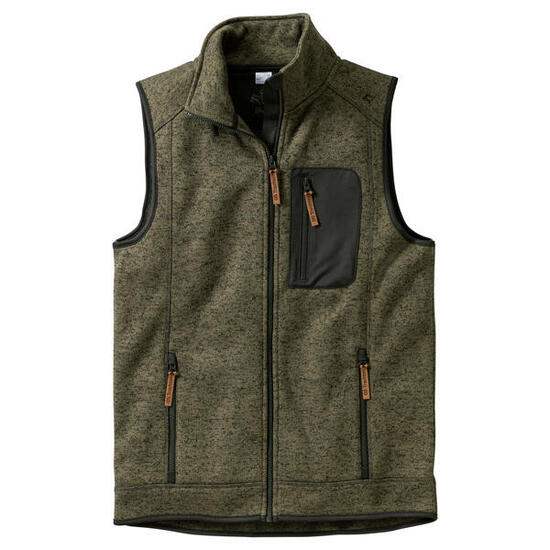 OS Trachten Klesi Strickfleece Weste Herren (Oliv) Größe 4XL