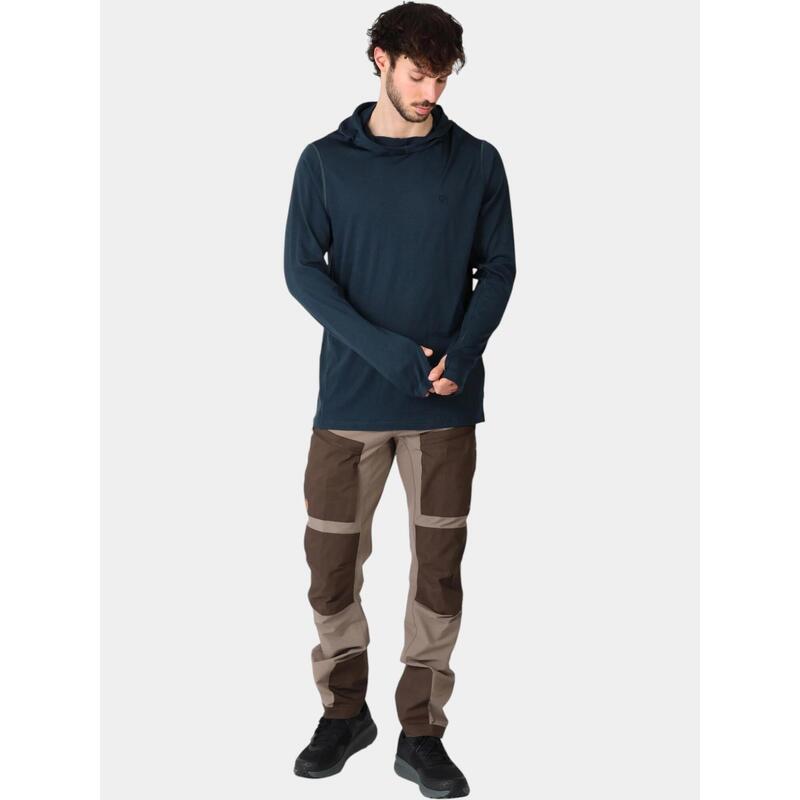 Tricou cu maneci lungi, pentru sport Abisko Wool Hoodie M barbati