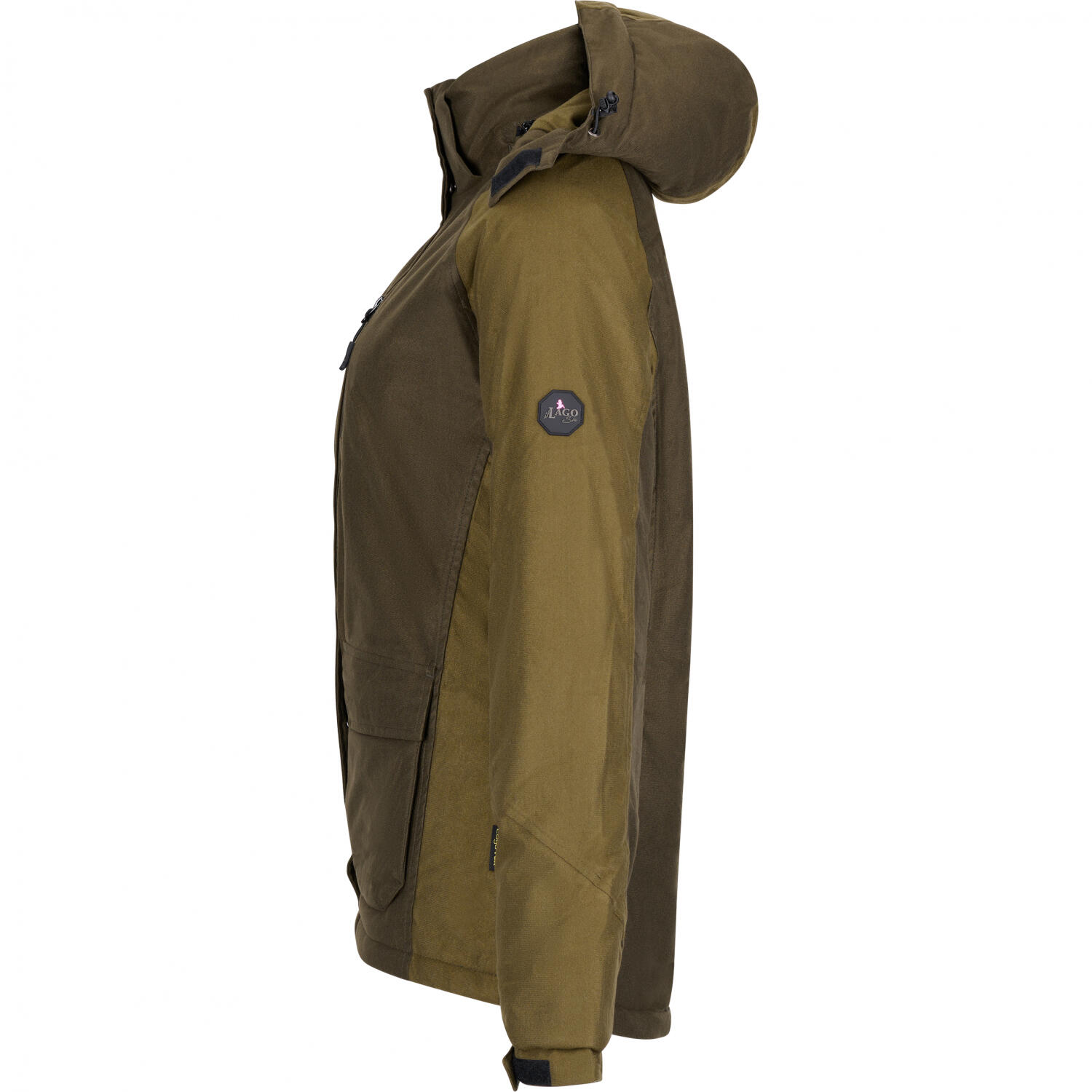 il Lago Sie Funktionsjacke Huntress Damen (Dunkeloliv/Braun) Größe XL 4/5