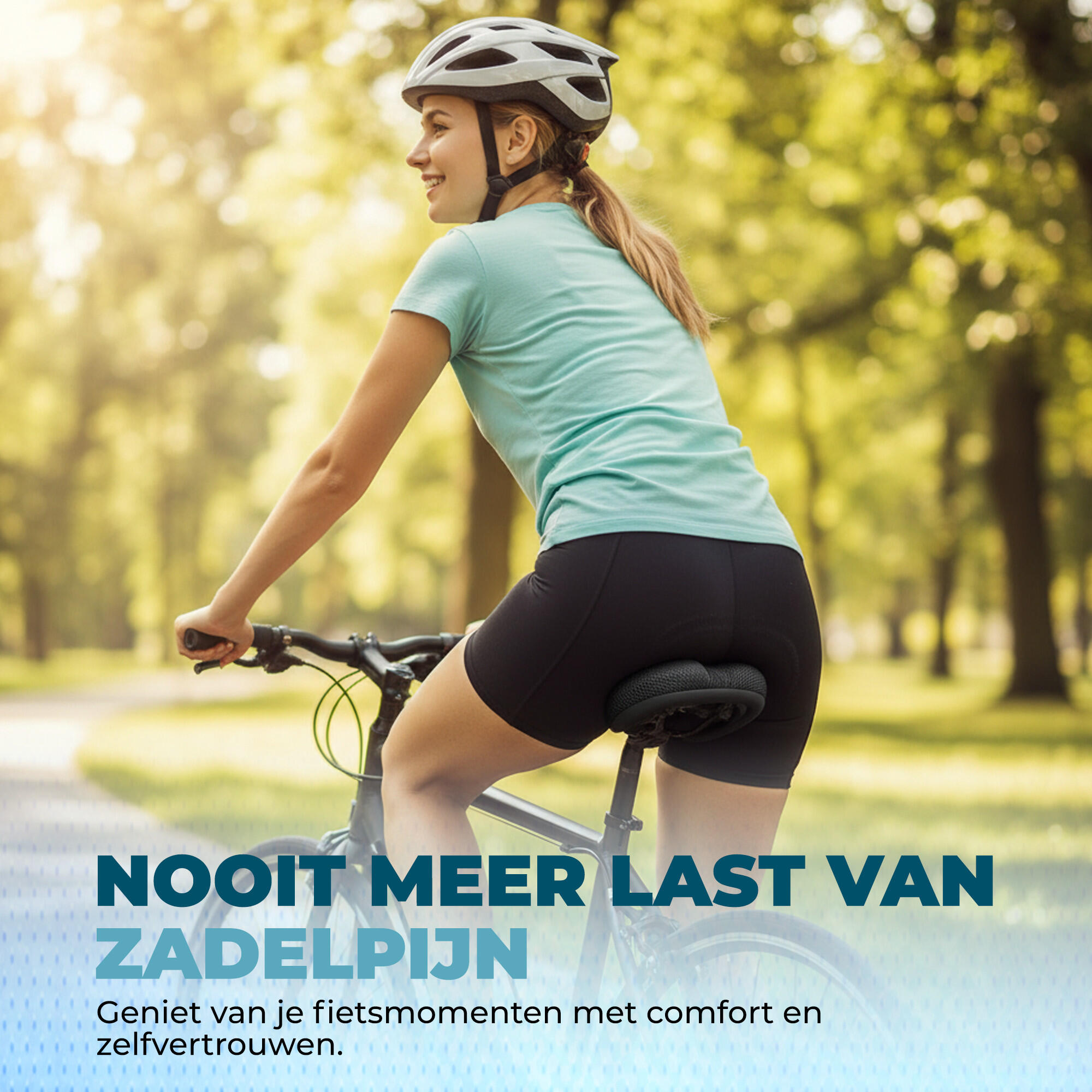 Vebics Zadelhoes 3D Gel - Fietszadeldek - Racefiets - Universeel 3/5