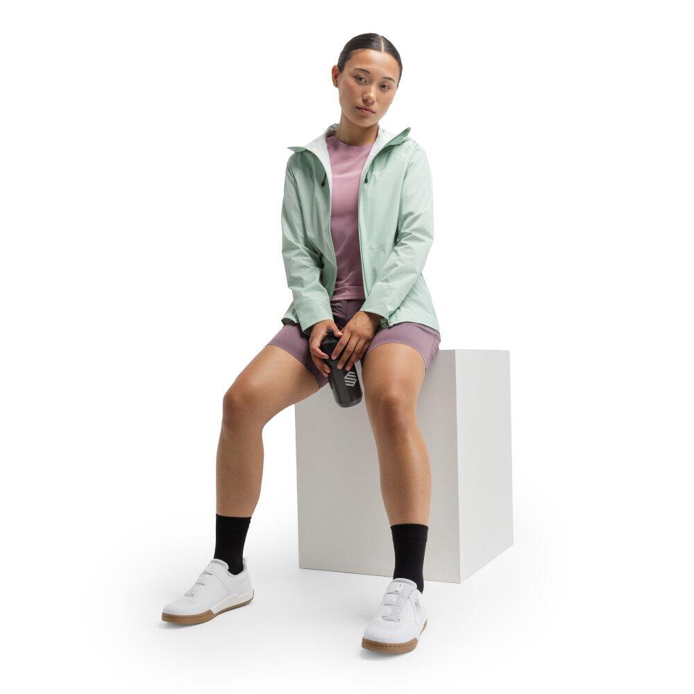 Chaqueta impermeable cicloturismo mujer ciclismo Grace Light Green Verde 3/6