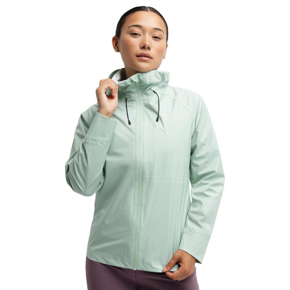 Women Cycling 's bikepacking waterproof jacket Grace Light Green Green