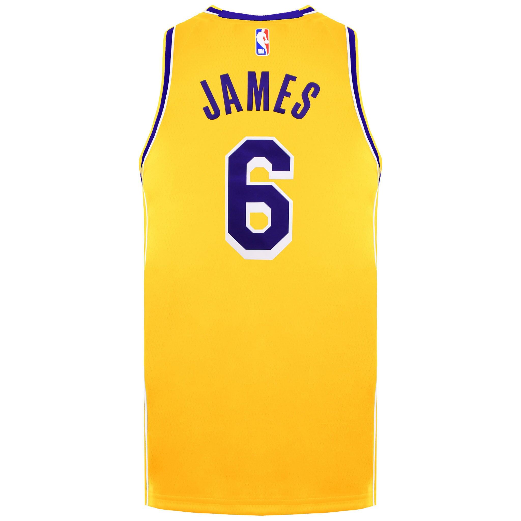 yellow lebron james lakers kids jersey