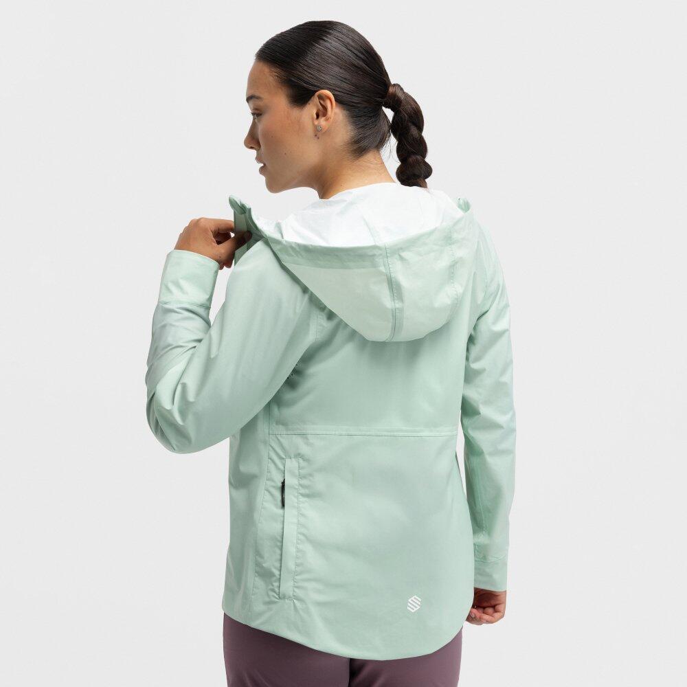 Chaqueta impermeable cicloturismo mujer ciclismo Grace Light Green Verde 6/6