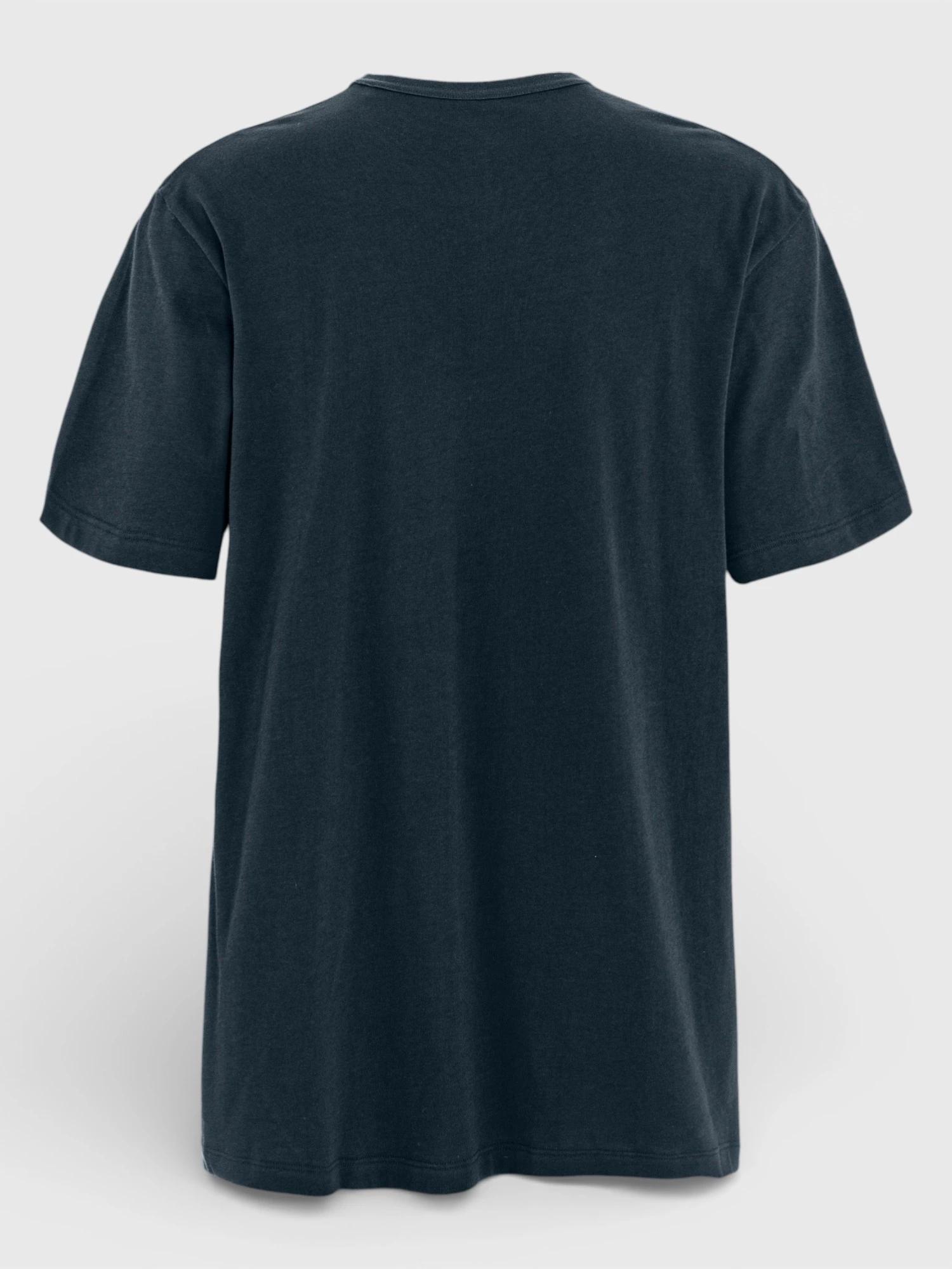 Camiseta Azul Fjallraven Relaxed T-Shirt Dark Navy de Corte Relajado 5/6
