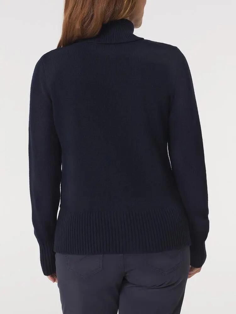 Pull col roulé Femme - KEVIACOL Bleu Marine 3/5