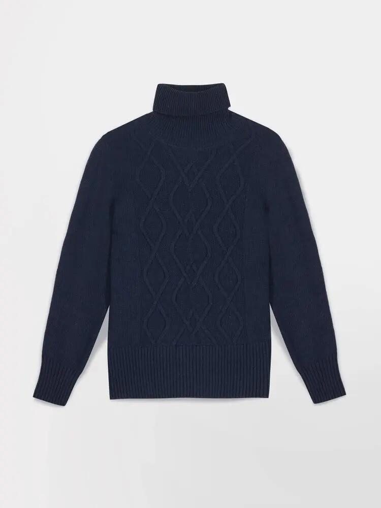 Pull col roulé Femme - KEVIACOL Bleu Marine 5/5