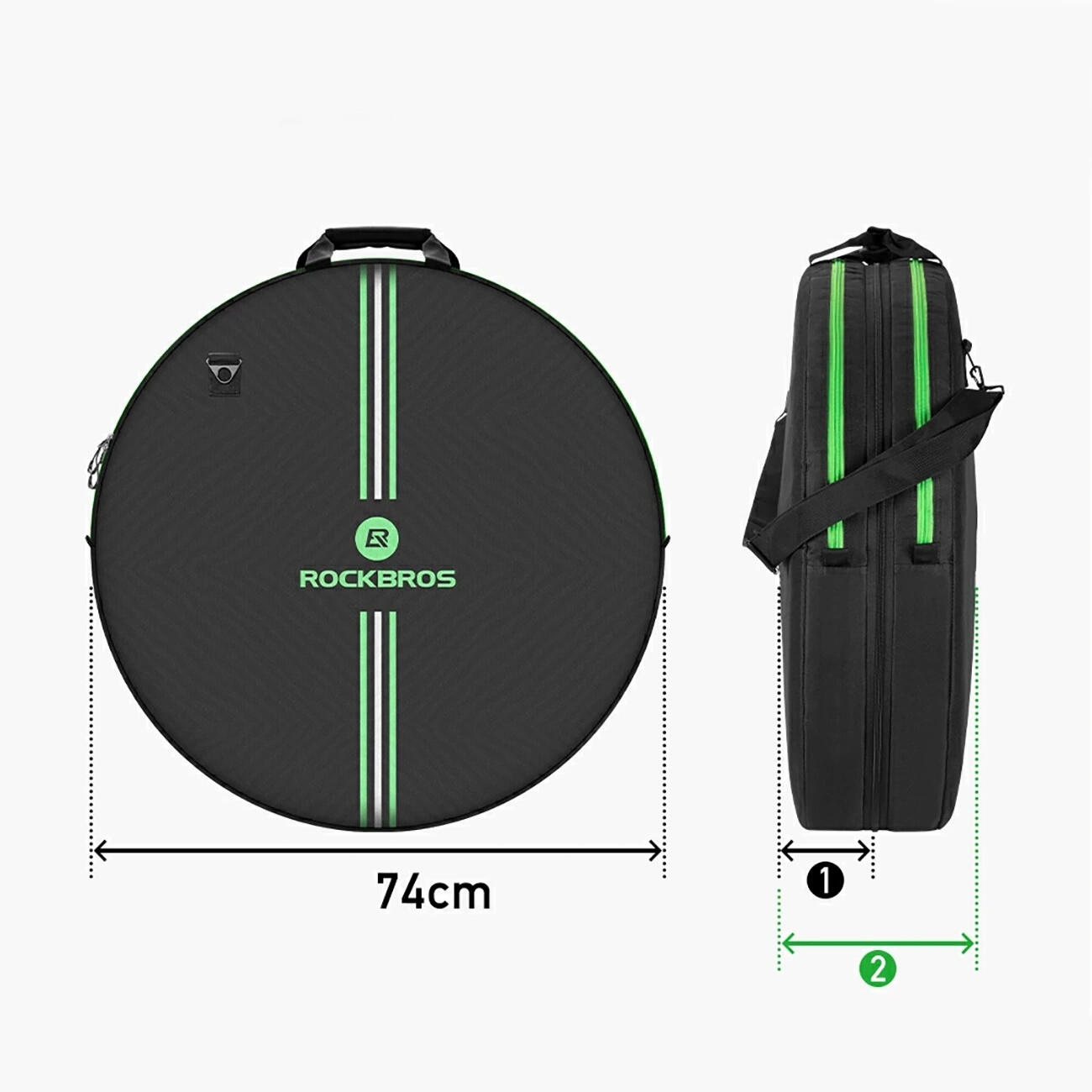 Borsa da trasporto Rockbros per bicicletta 3/7