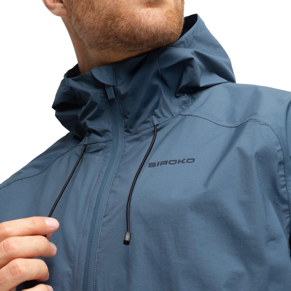 Herren Radsport wasserdichte bikepacking-jacke Uncharted Indigo Blau 4/7