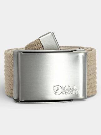 Cinturón Negro Fjallraven Canvas Belt Black de Lona Ajustable