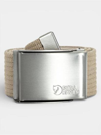 Cinturón Negro Fjallraven Canvas Belt Black de Lona Ajustable