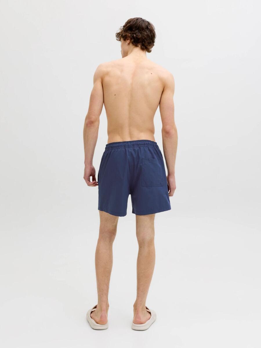 Bañador para hombre - Color liso tropical - Azul marino 3/7