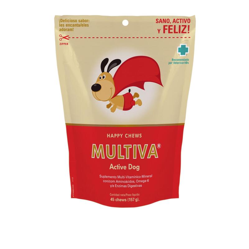 Multiva Active Dog - Suplemento multivitamínico y multimineral para perros