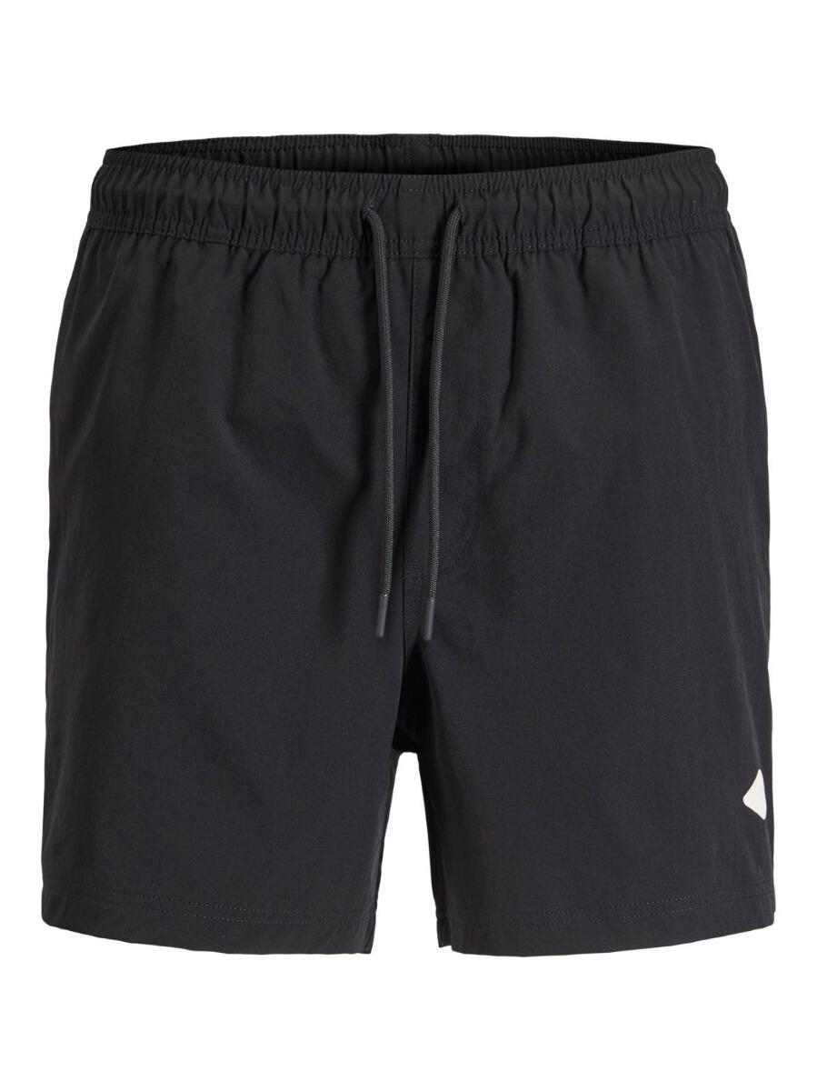 Bañador para hombre - Color liso tropical - Negro 7/7