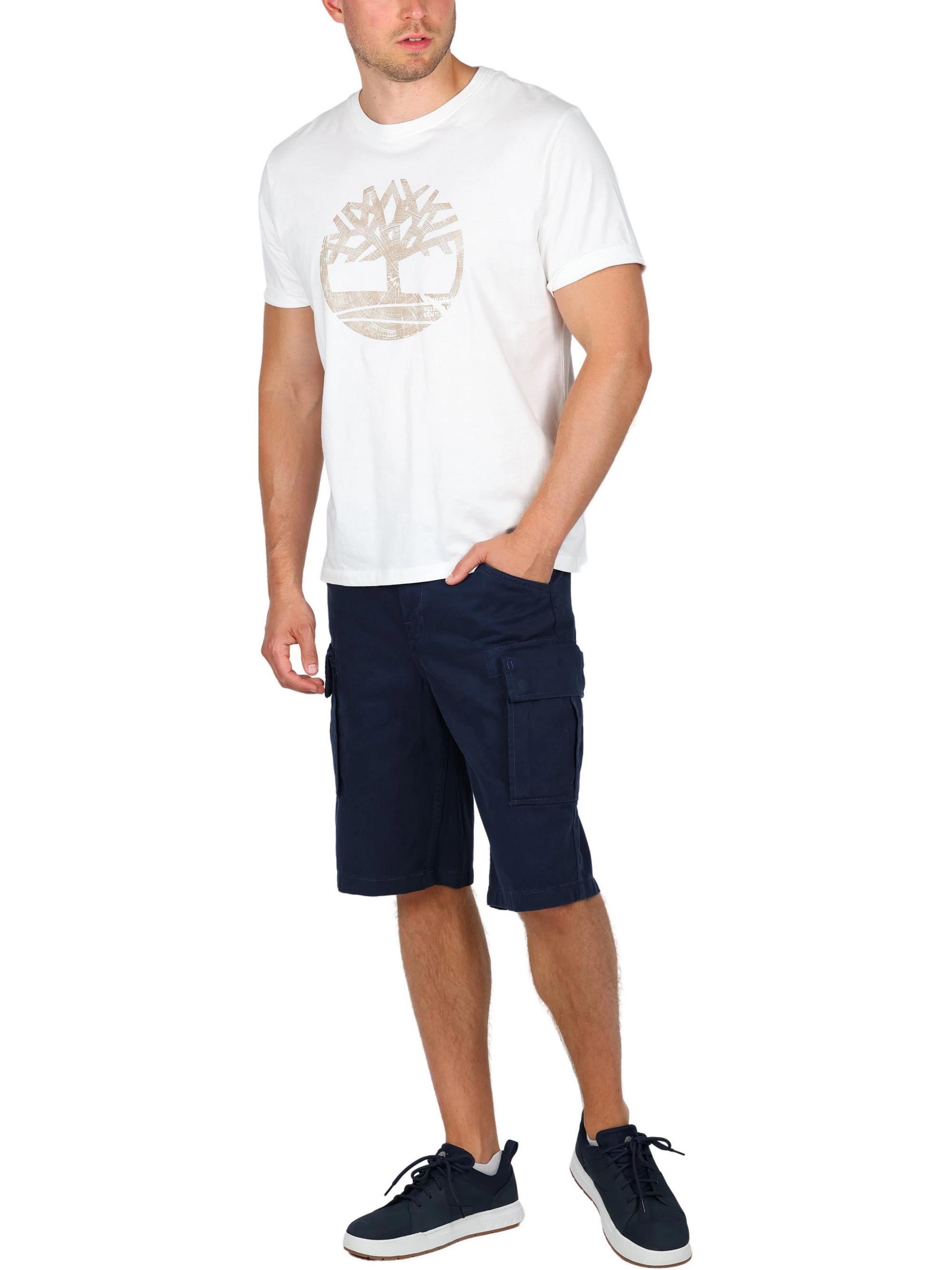 Pantaloncini Cargo Uomo Poplin 4/4