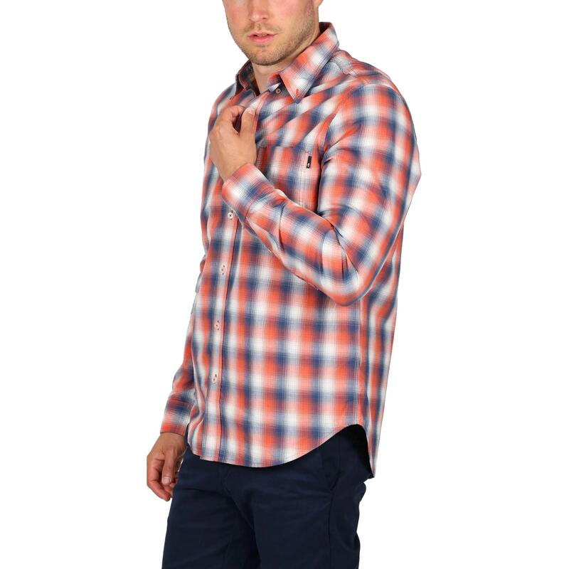 Camasa cu maneci lungi Check Poplin Shirt barbati