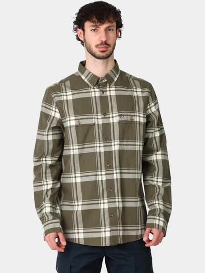 Fjällräven Övik Lite Flannel Shirt M Herren (Laurel Green-Chalk White) Größ