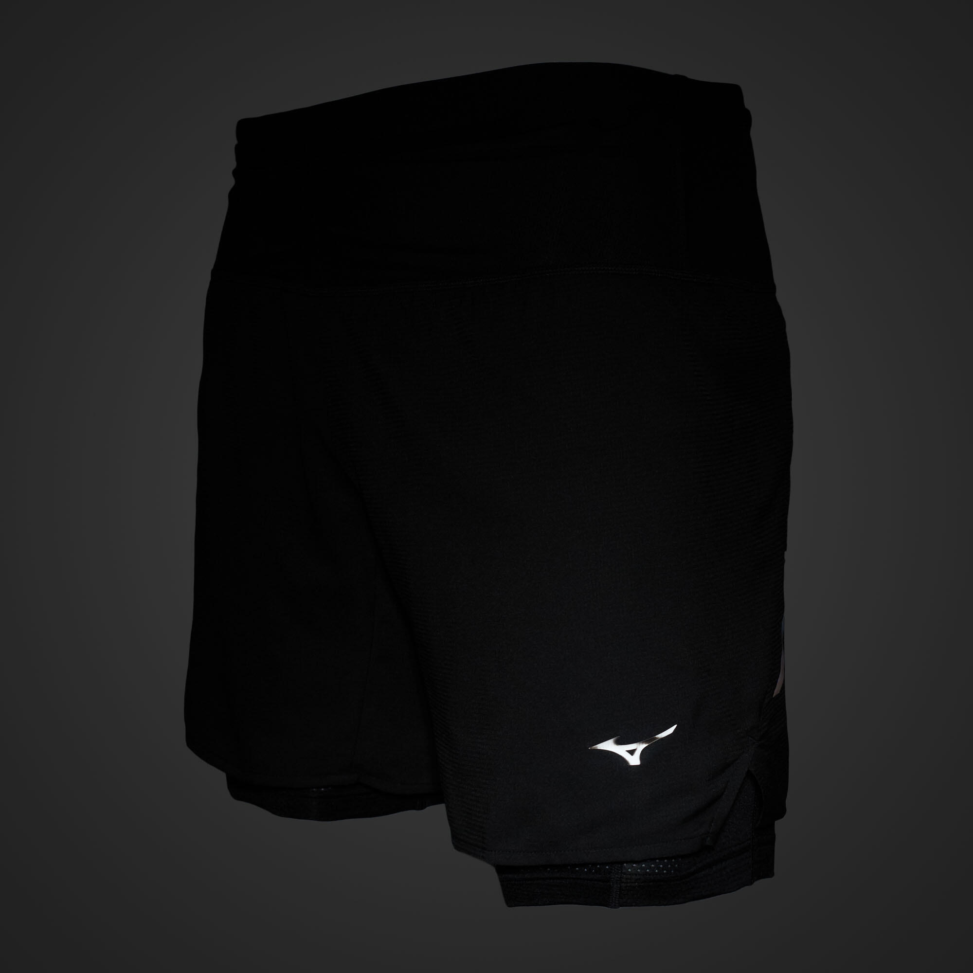 Spodenki do biegania męskie Mizuno Trail ER 2IN1 6/7