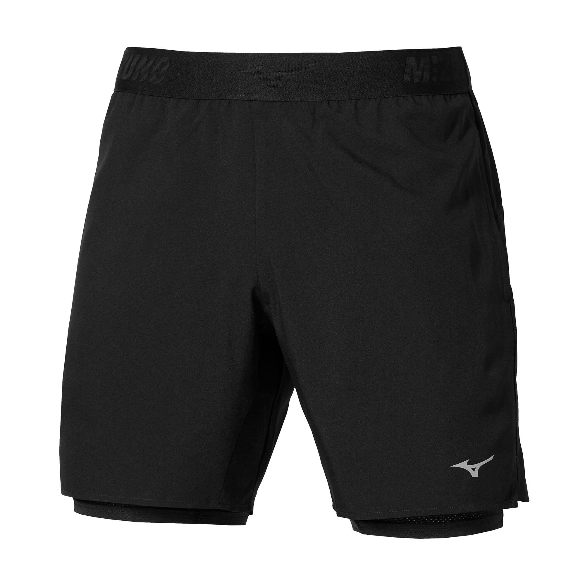 Spodenki do biegania męskie Mizuno Core 7.5 Inches 2in1 2/2