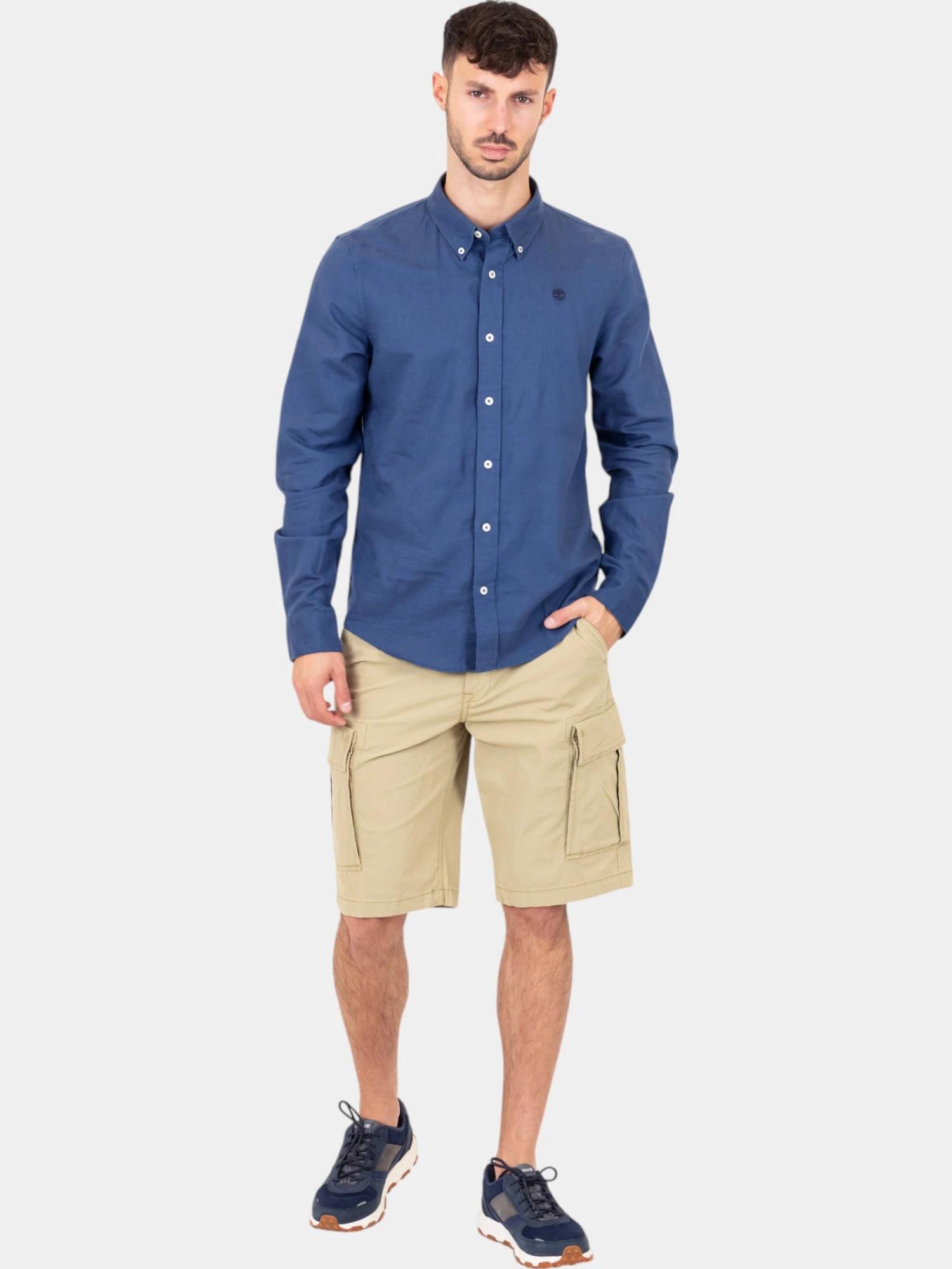 Cargo Shorts Uomo Poplin 4/4
