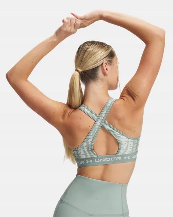Top Treningowy Damski Stanik Sportowy Under Armour Crossback Mid Print 2/7