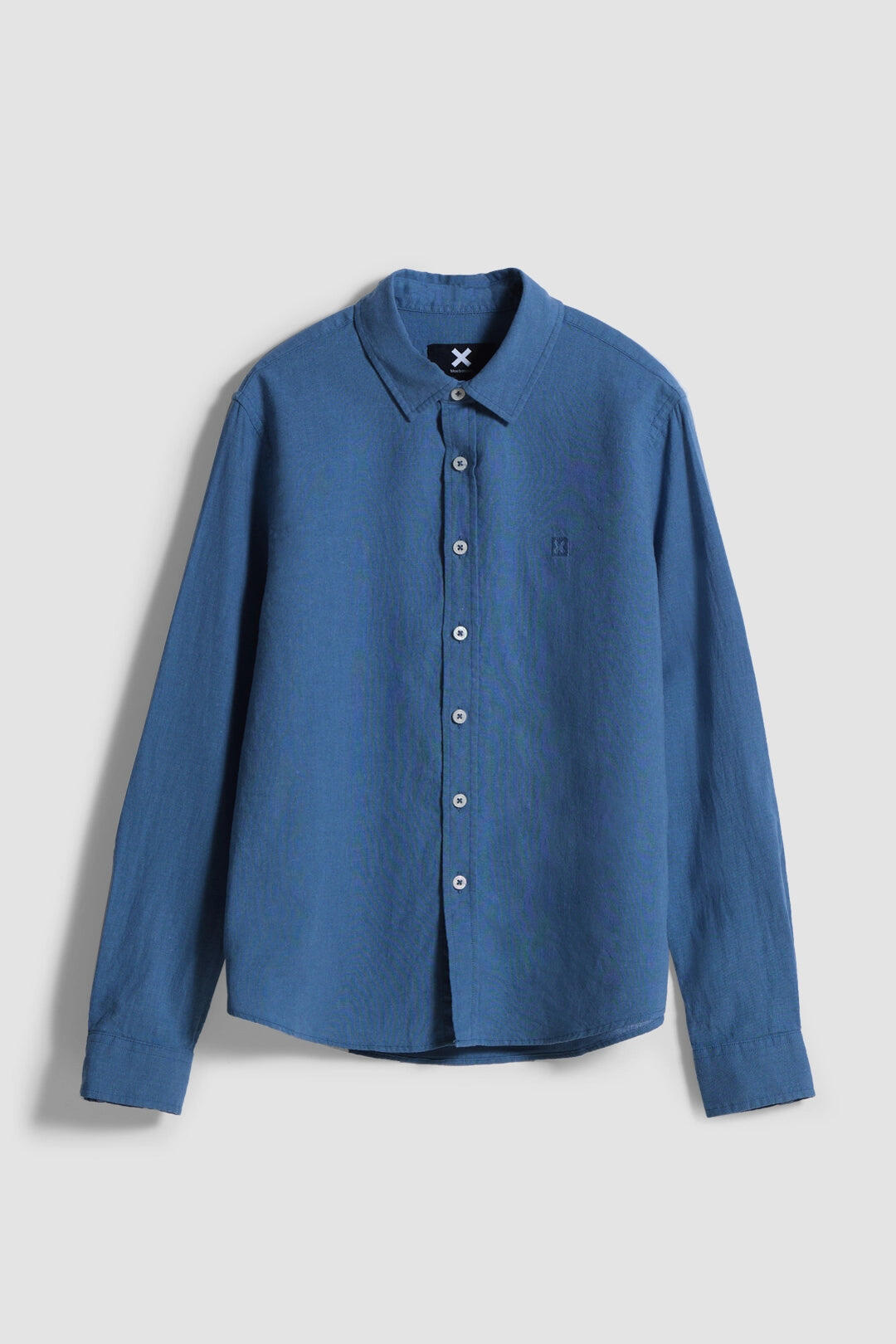 Camisa Kids Blue Banana Sky Blue de Lino 4/4