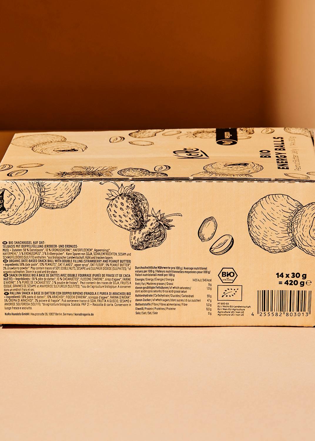 Energy Ball crema di arachidi e marmellata bio | 14 x 30 g 4/7