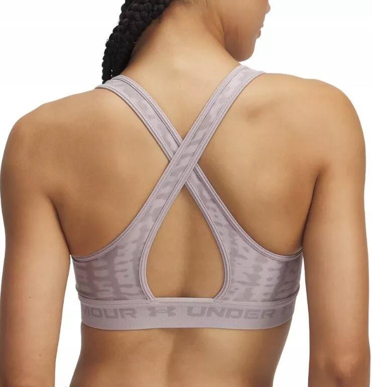 Damski Top Biustonosz Sportowy Under Armour Crossback Mid Print 2/3