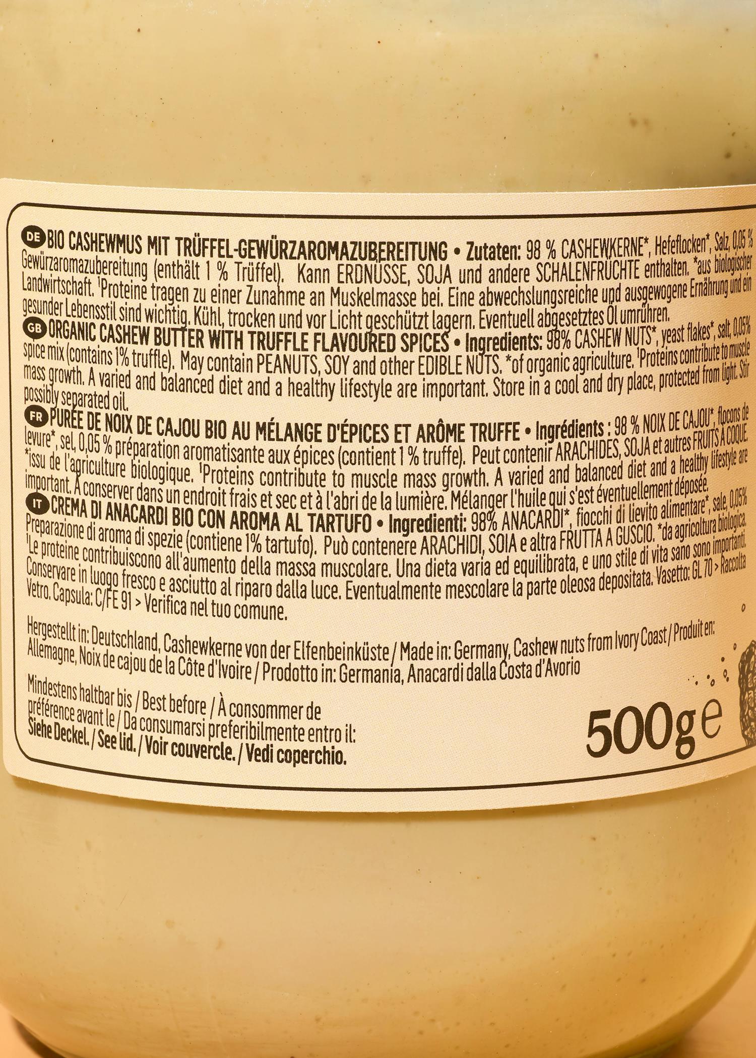 Tartinade crémeuse saveur truffe bio 500 g 6/7